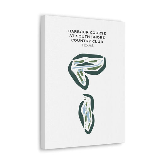 Harbour Course at South Shore Harbour Country Club, Texas - Printed Golf Courses