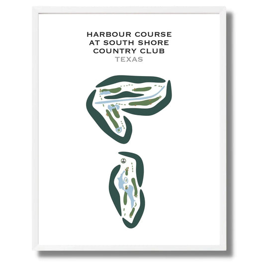 Harbour Course at South Shore Harbour Country Club, Texas - Printed Golf Courses