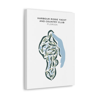 Harbour Ridge Yacht & Country Club, Florida - Printed Golf Courses
