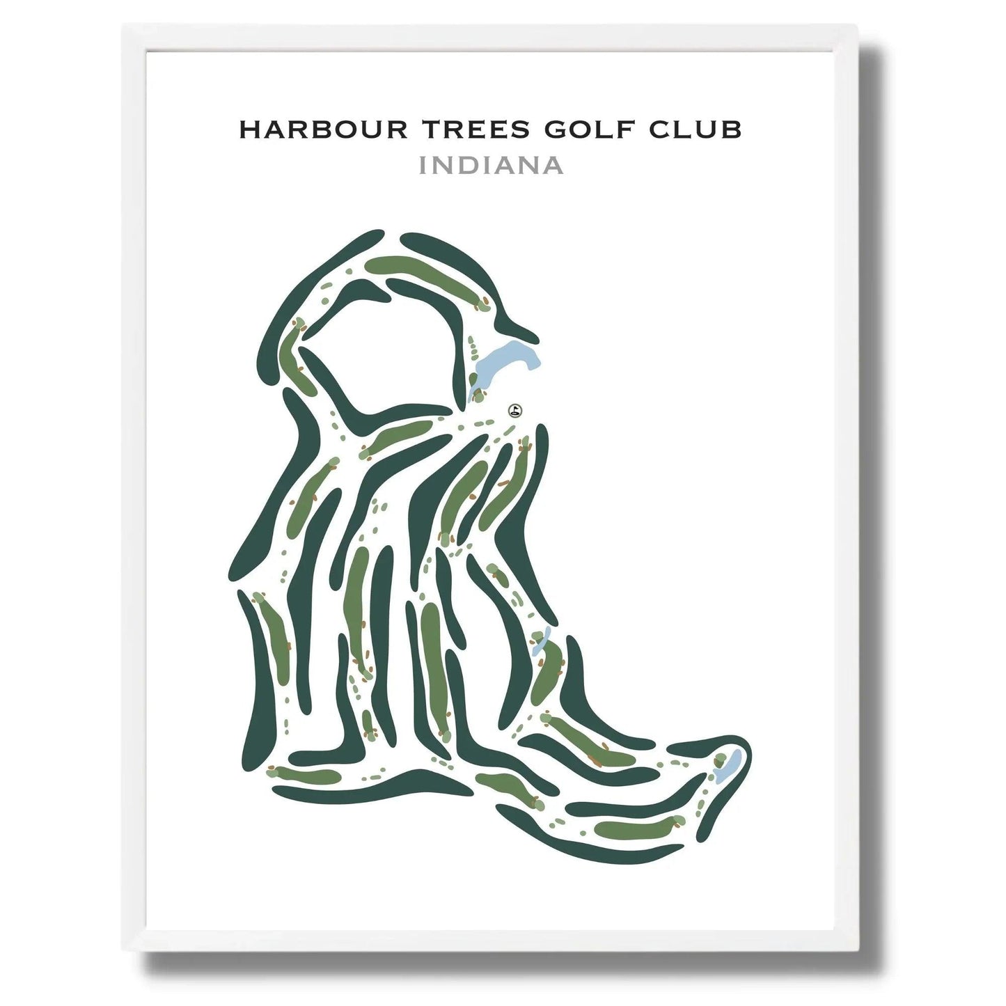 Harbour Trees Golf Club, Indiana(Straight) - Printed Golf Course