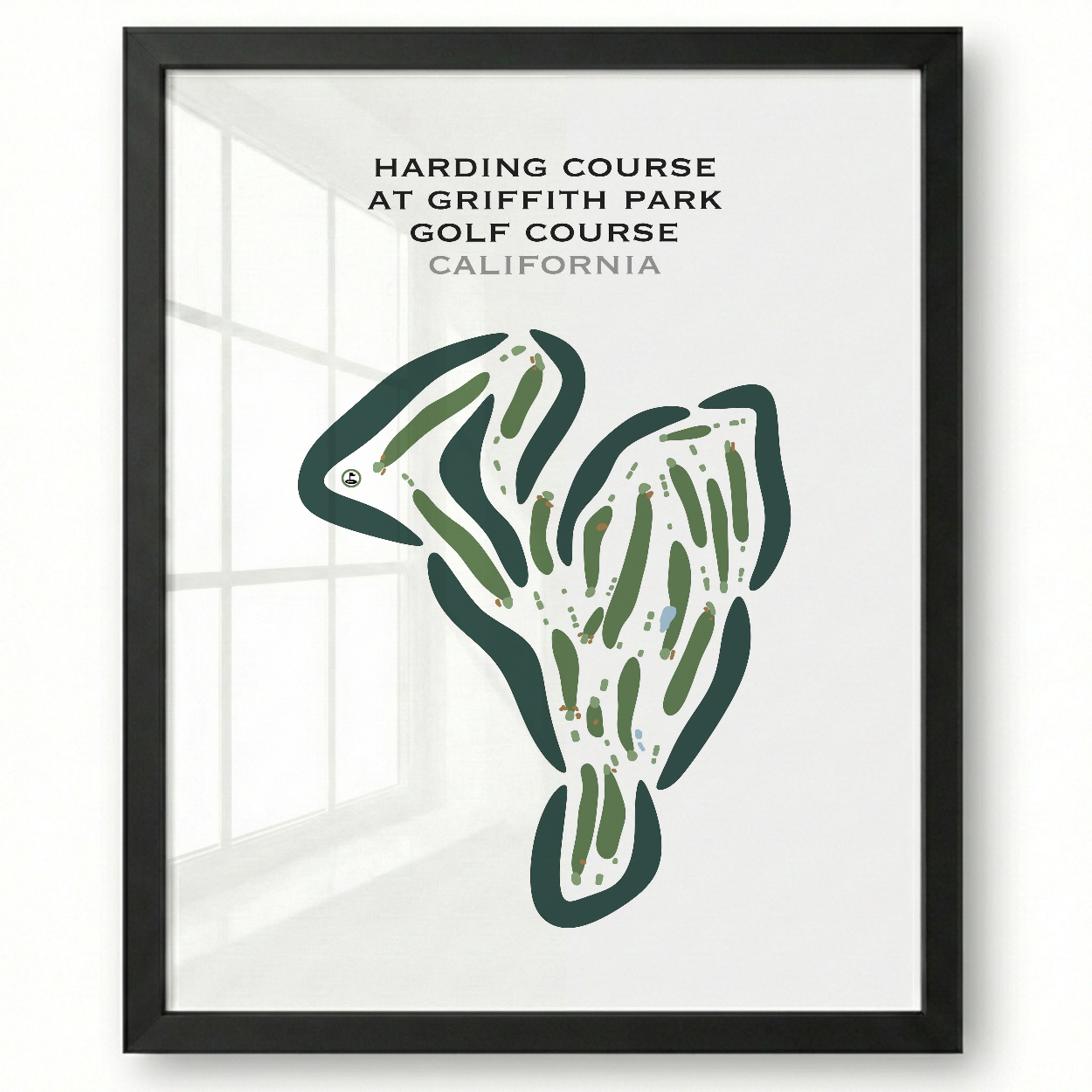 Harding at Griffith Park Golf Courses, California - Printed Golf Courses