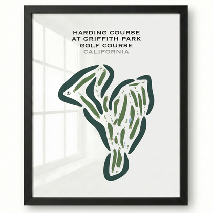 Harding at Griffith Park Golf Courses, California - Printed Golf Courses