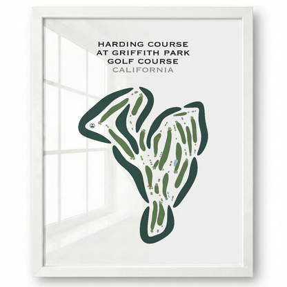 Harding at Griffith Park Golf Courses, California - Printed Golf Courses