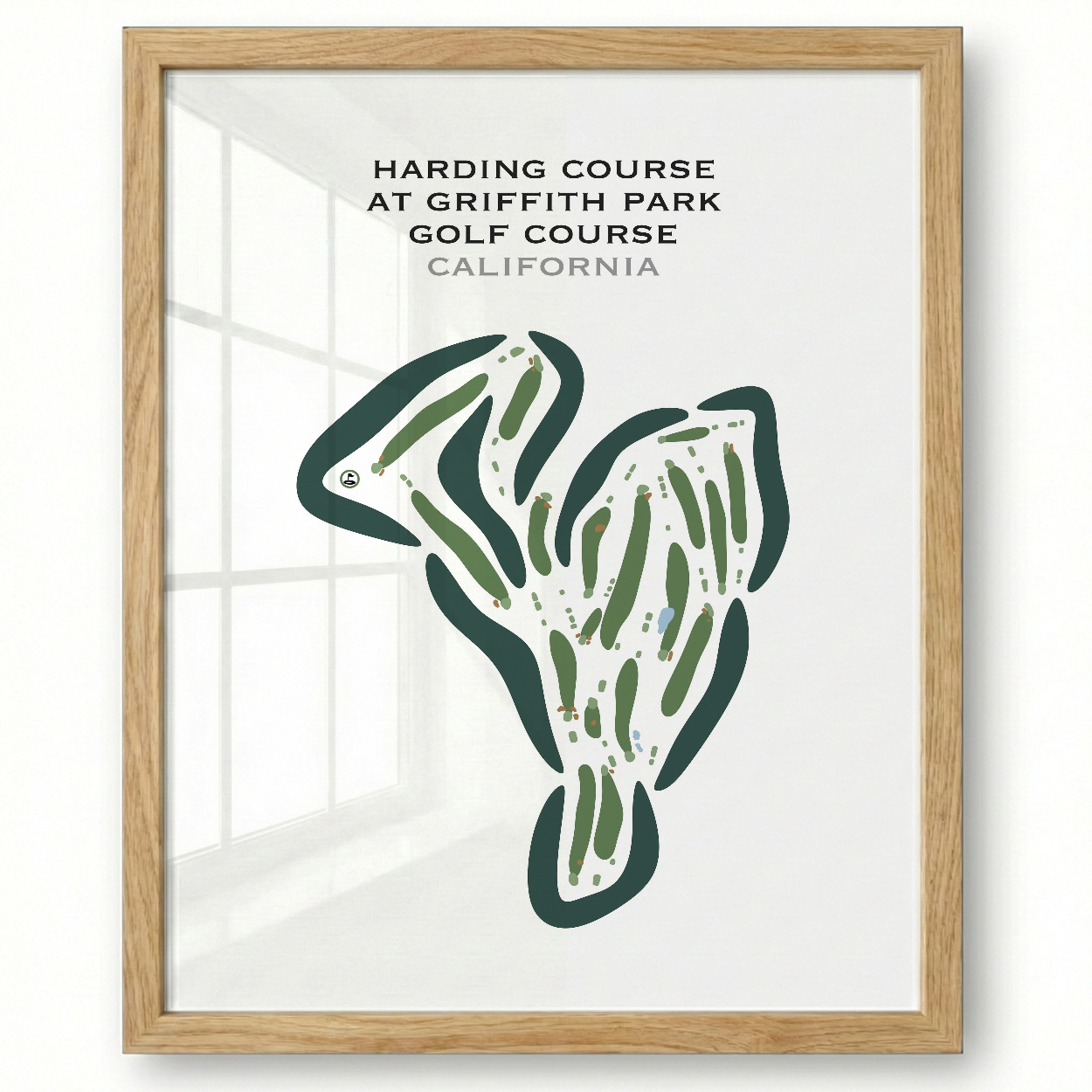 Harding at Griffith Park Golf Courses, California - Printed Golf Courses