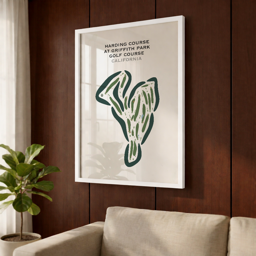 Harding at Griffith Park Golf Courses, California - Printed Golf Courses