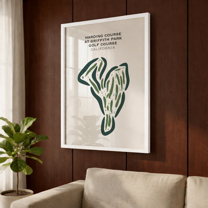 Harding at Griffith Park Golf Courses, California - Printed Golf Courses