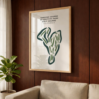 Harding at Griffith Park Golf Courses, California - Printed Golf Courses