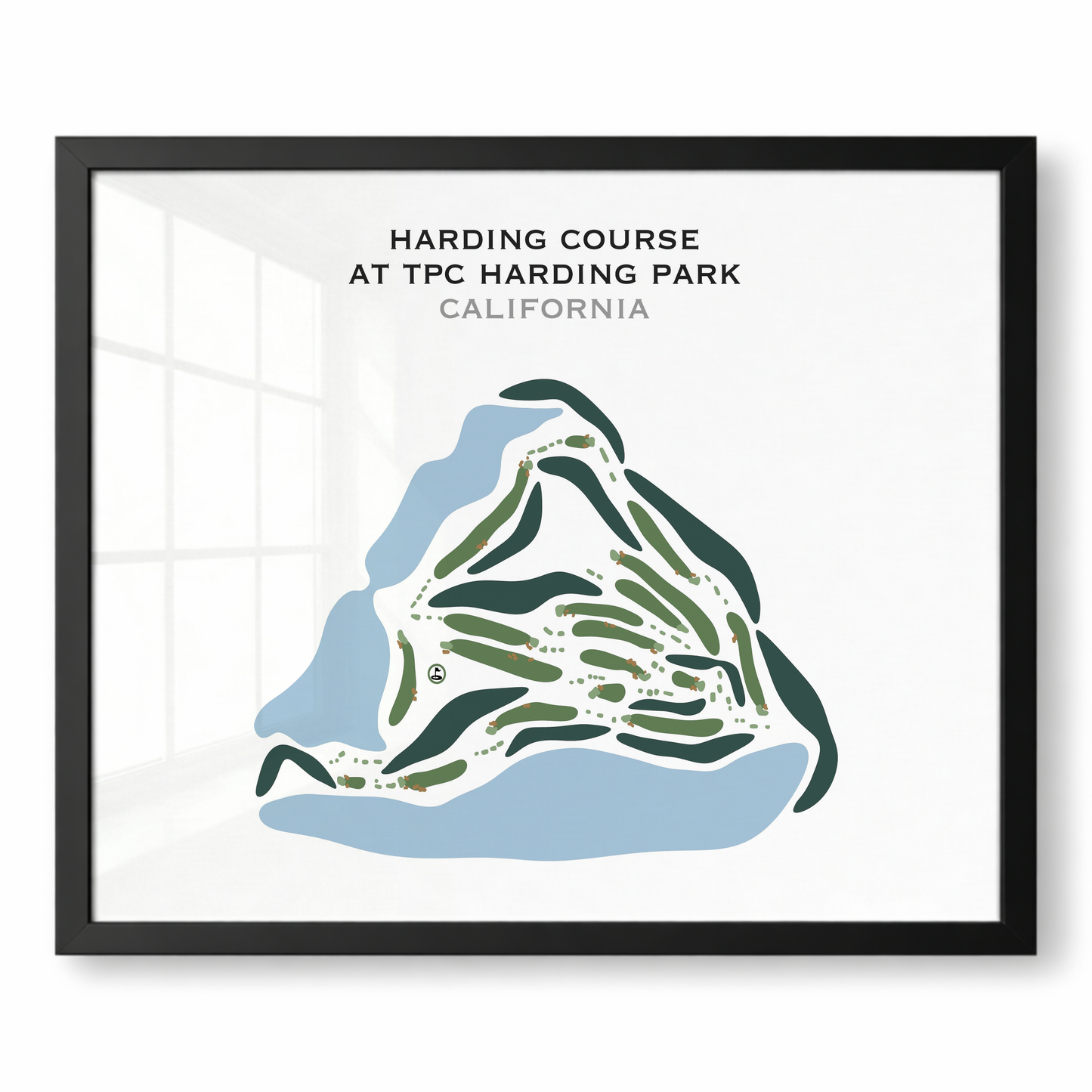 Harding Course at TPC Harding Park, California - Printed Golf Courses