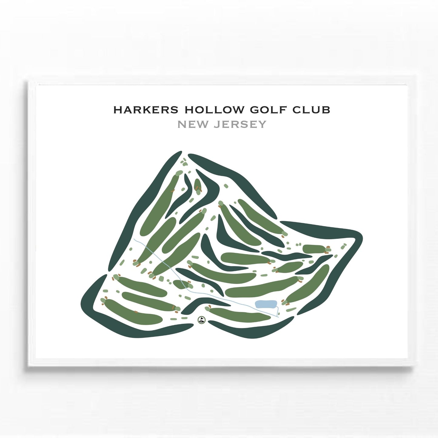 Harkers Hollow Golf Club, New Jersey - Printed Golf Courses