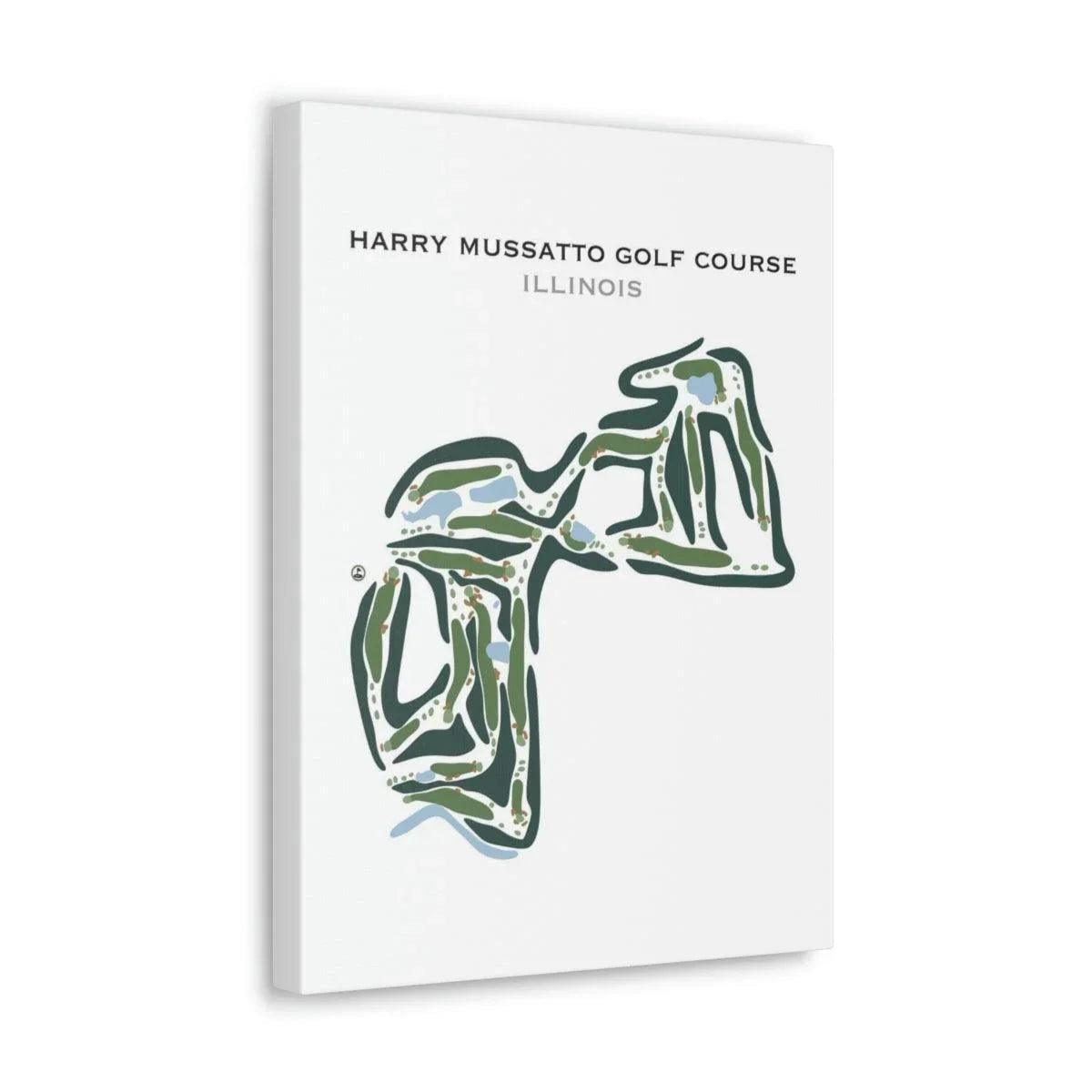 Harry Mussatto Golf Course, Illinois - Printed Golf Courses