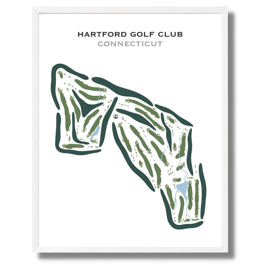 Hartford Golf Club, West Hartford Connecticut - Printed Golf Courses