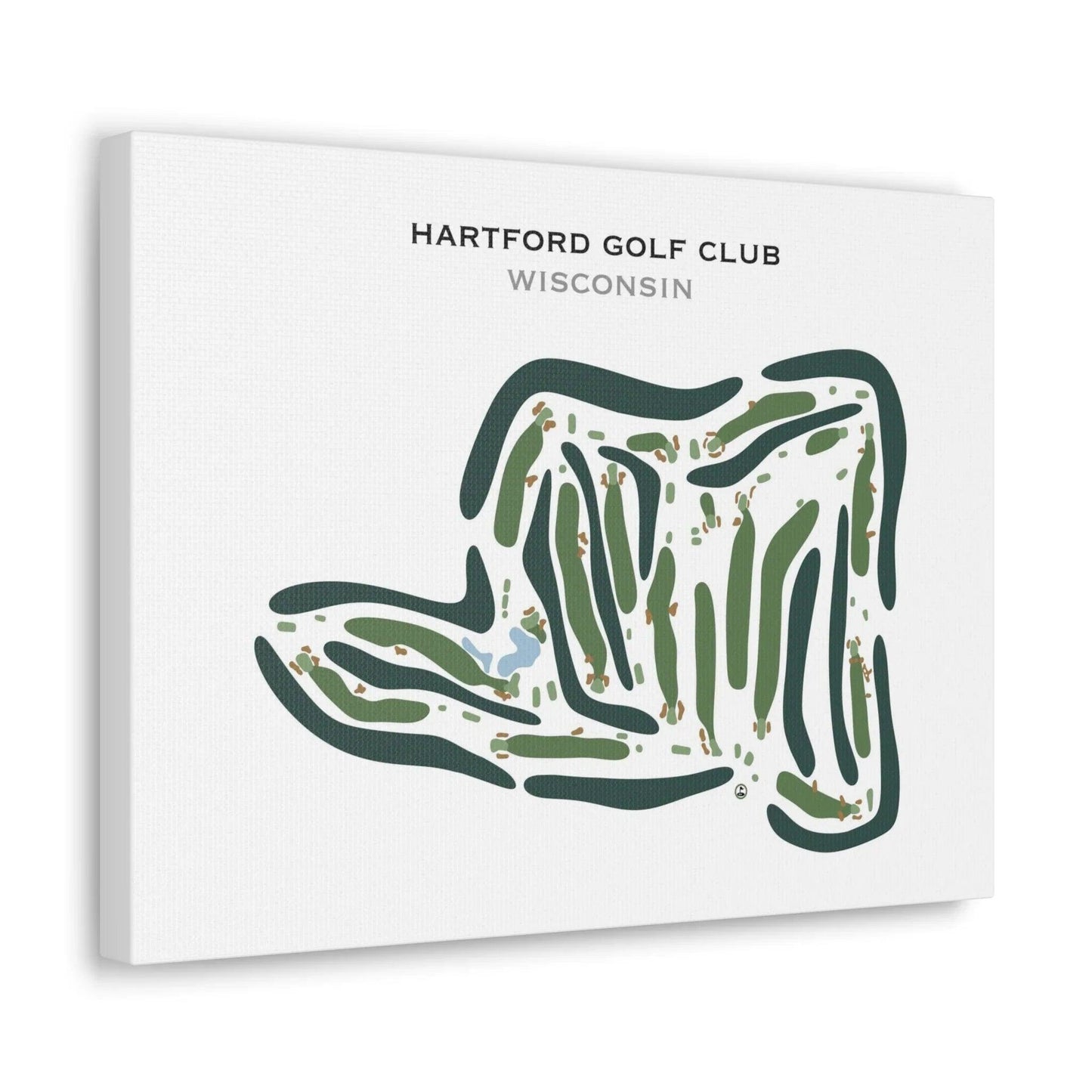 Hartford Golf Club, Wisconsin - Printed Golf Courses