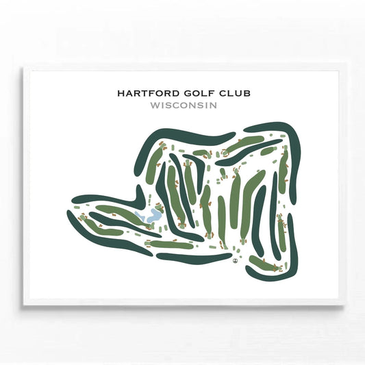 Hartford Golf Club, Wisconsin - Printed Golf Courses