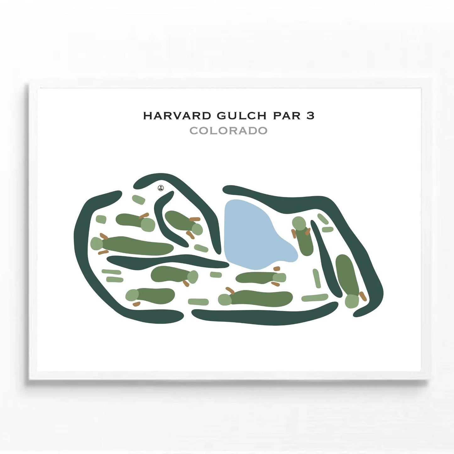 Harvard Gulch Par 3, Colorado - Printed Golf Courses