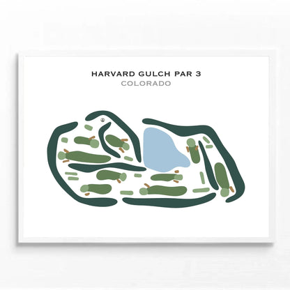Harvard Gulch Par 3, Colorado - Printed Golf Courses