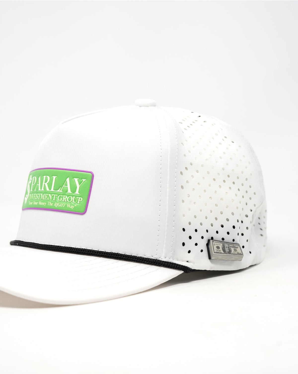 Perforated Rope Hat - Parlay Investment Group - White