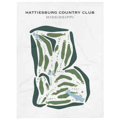 Hattiesburg Country Club, Mississippi - Printed Golf Courses