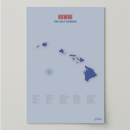 Map of Hawaii Golf Courses