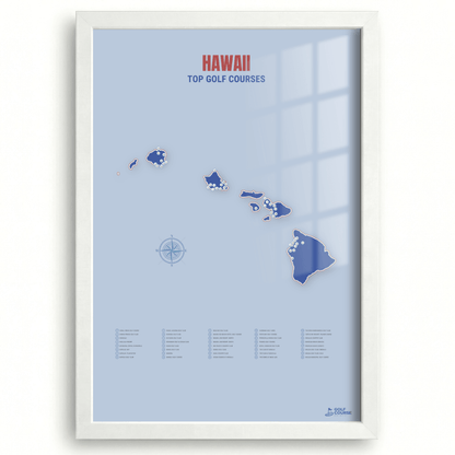Map of Hawaii Golf Courses