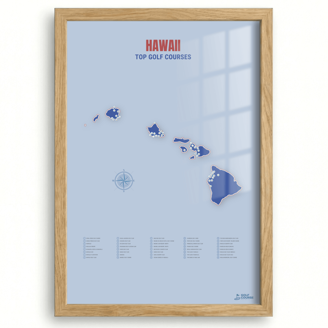Map of Hawaii Golf Courses