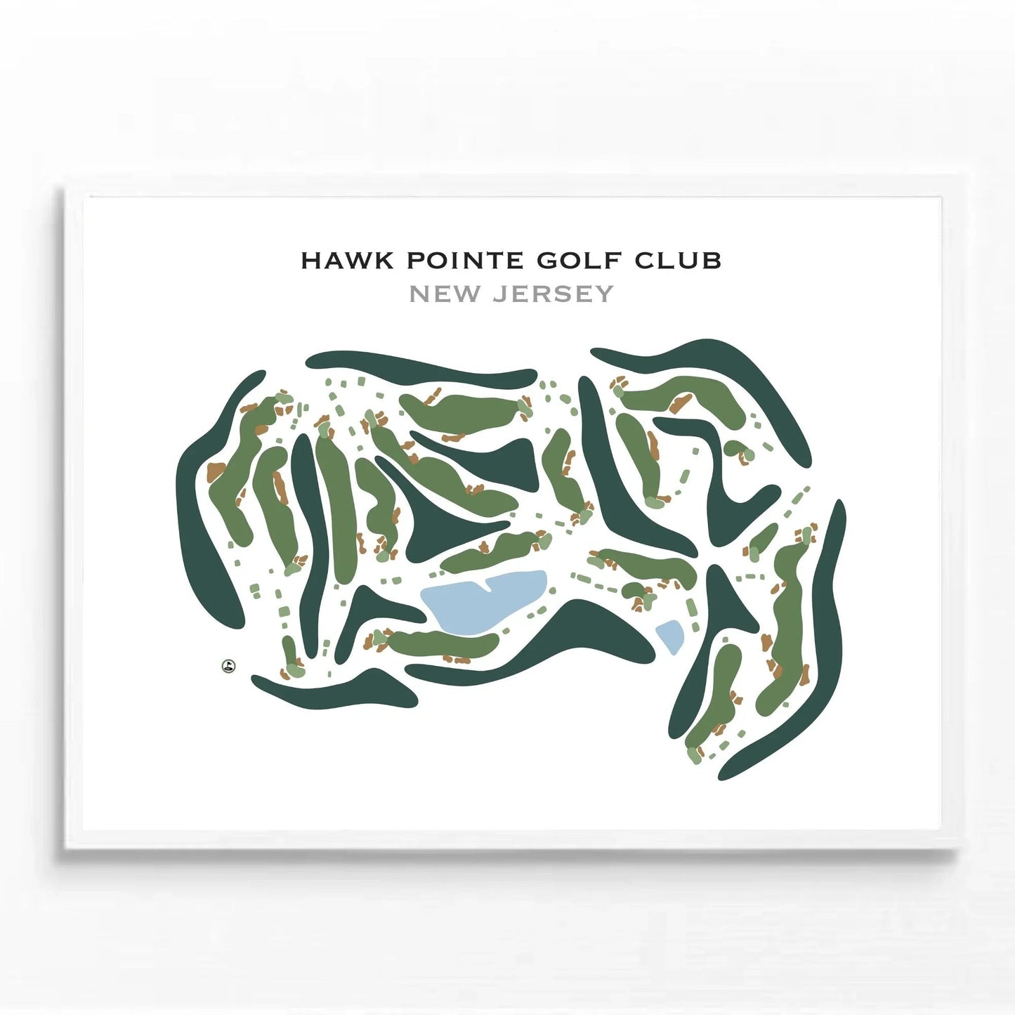 Hawk Pointe Golf Club, New Jersey - Printed Golf Course