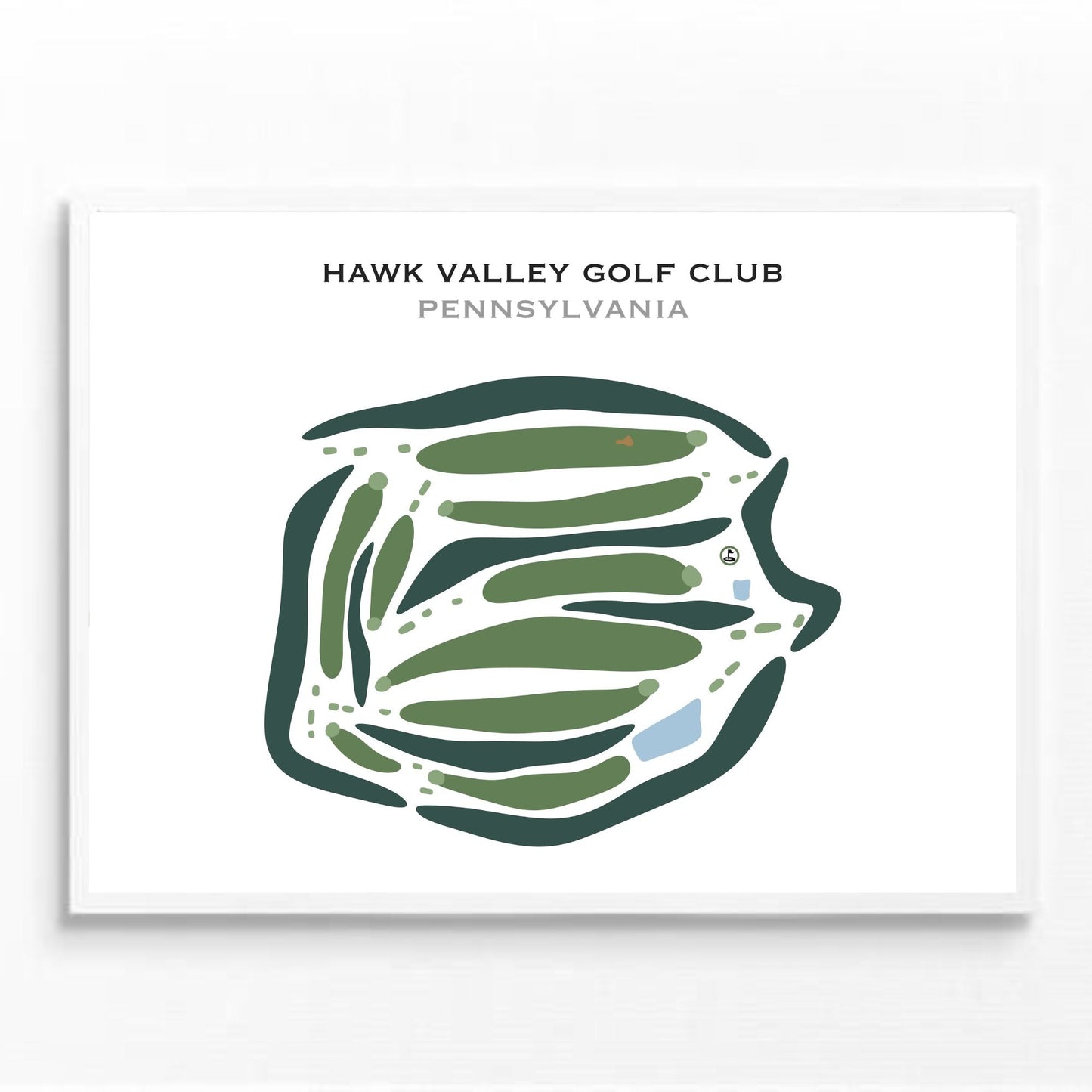 Hawk Valley Golf Club, Pennsylvania - Printed Golf Courses