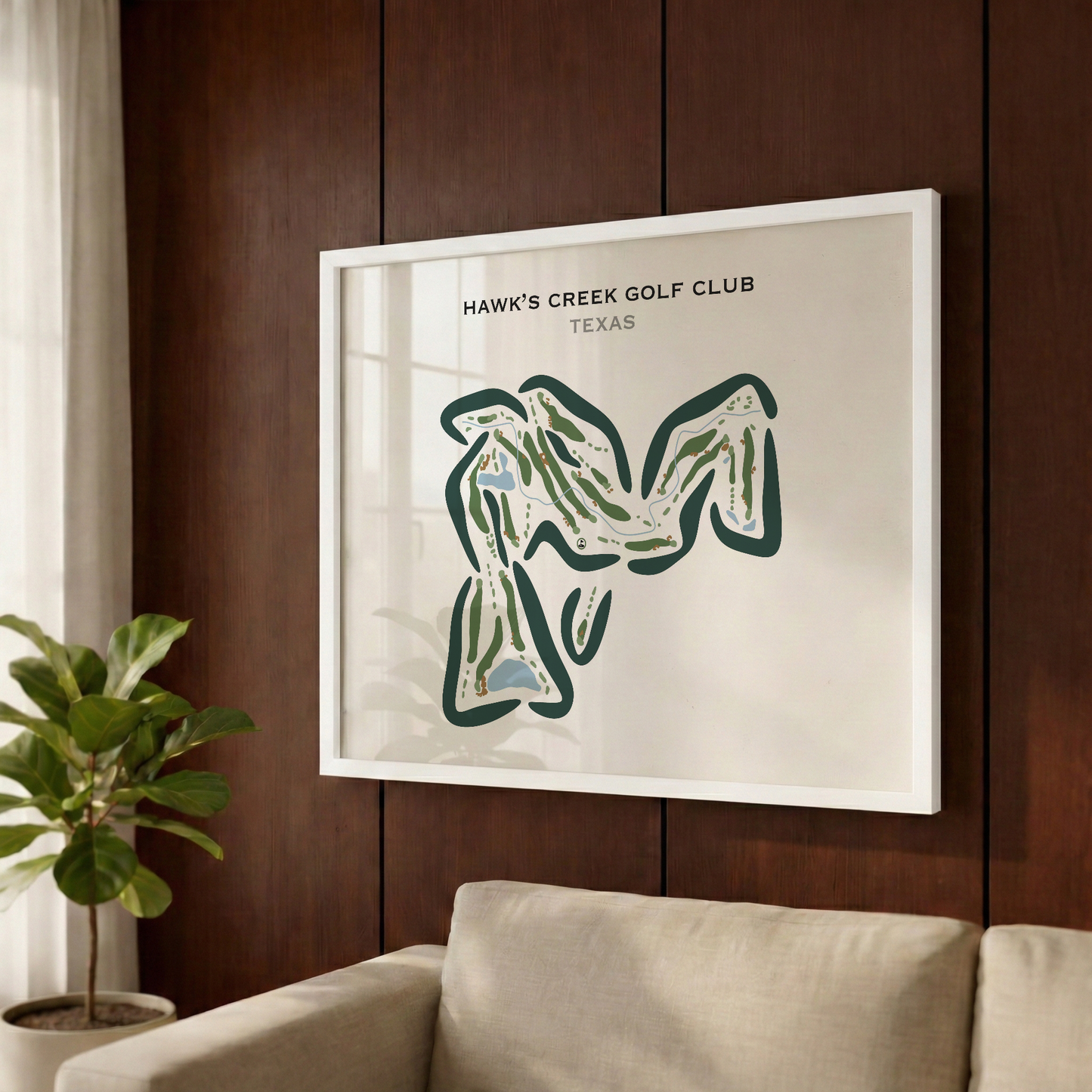 Hawk's Creek Golf Club, Texas - Printed Golf Courses