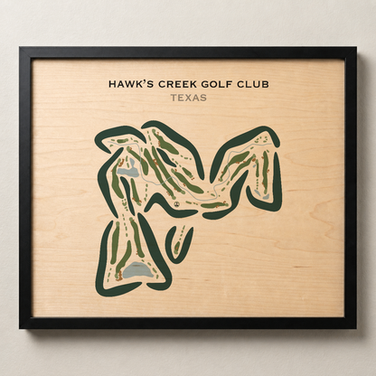 Hawk's Creek Golf Club, Texas - Printed Golf Courses