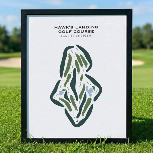 Hawk's Landing Golf Course, California - Printed Golf Courses