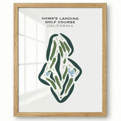 Hawk's Landing Golf Course, California - Printed Golf Courses