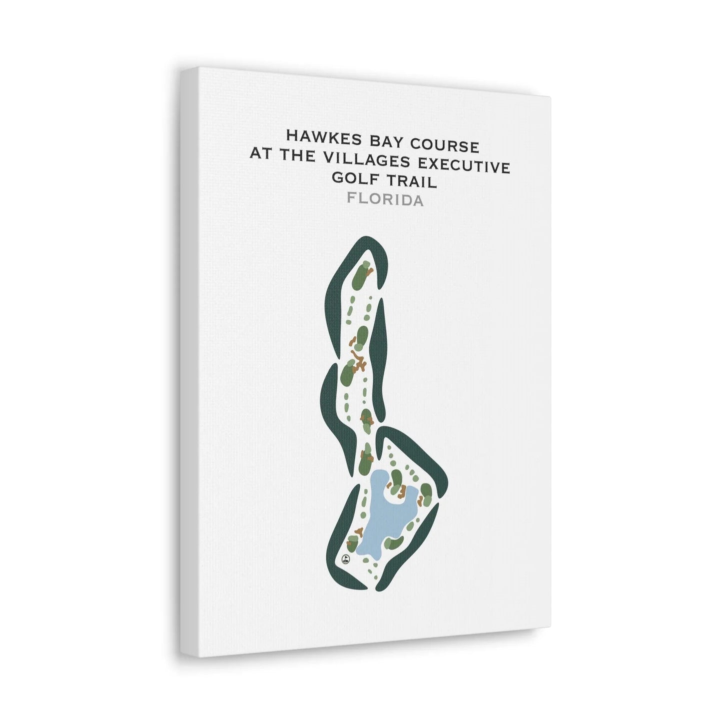 Hawkes Bay Course at The Villages Executive Golf Trail, Florida - Printed Golf Courses