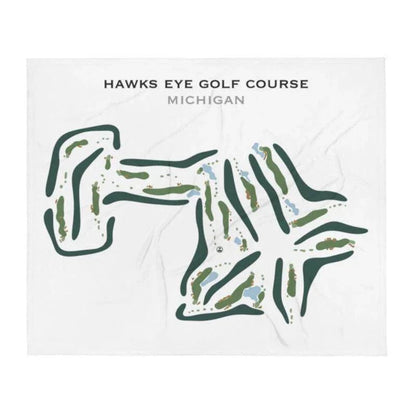Hawk's Eye Golf Course, Michigan - Printed Golf Course