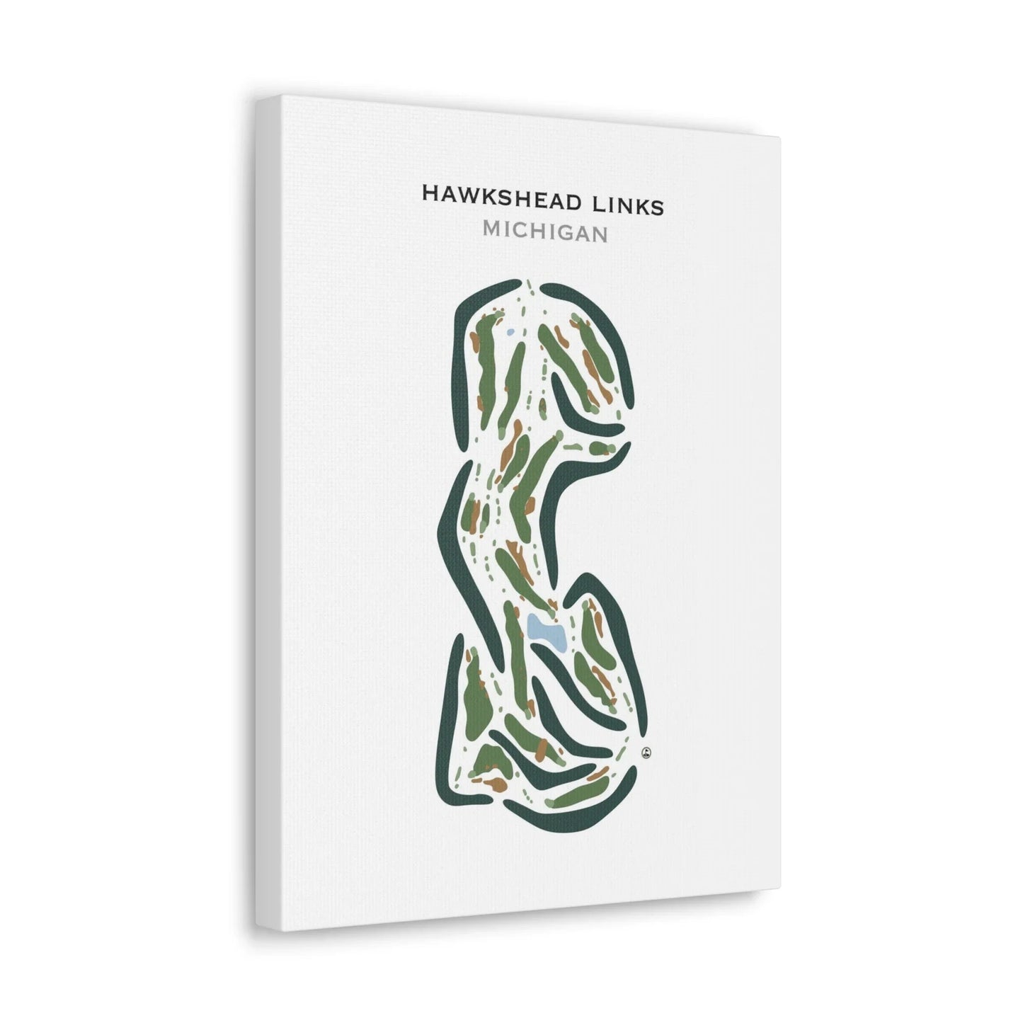 Hawkshead Links, Michigan - Printed Golf Courses