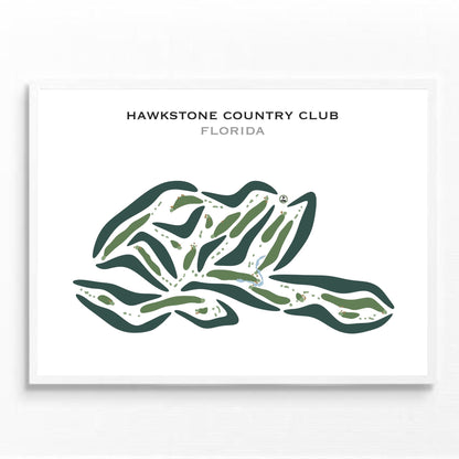 Hawkstone Country Club, Florida - Printed Golf Courses