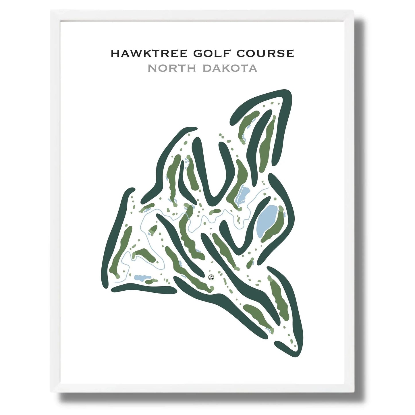 Hawktree Golf Course, North Dakota - Printed Golf Courses