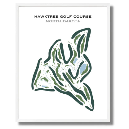 Hawktree Golf Course, North Dakota - Printed Golf Courses