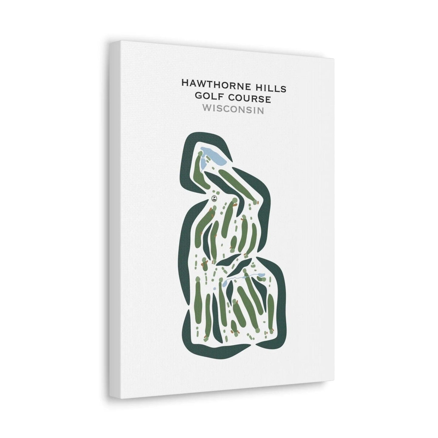 Hawthorne Hills Golf Course, Wisconsin - Printed Golf Courses