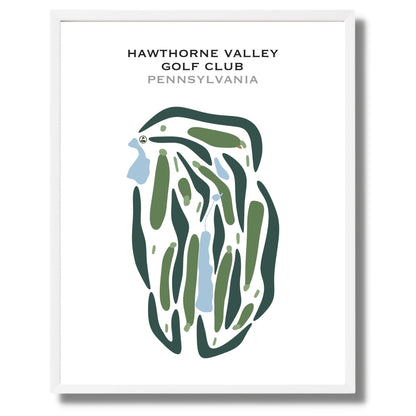 Hawthorne Valley Golf Club, Pennsylvania - Printed Golf Courses