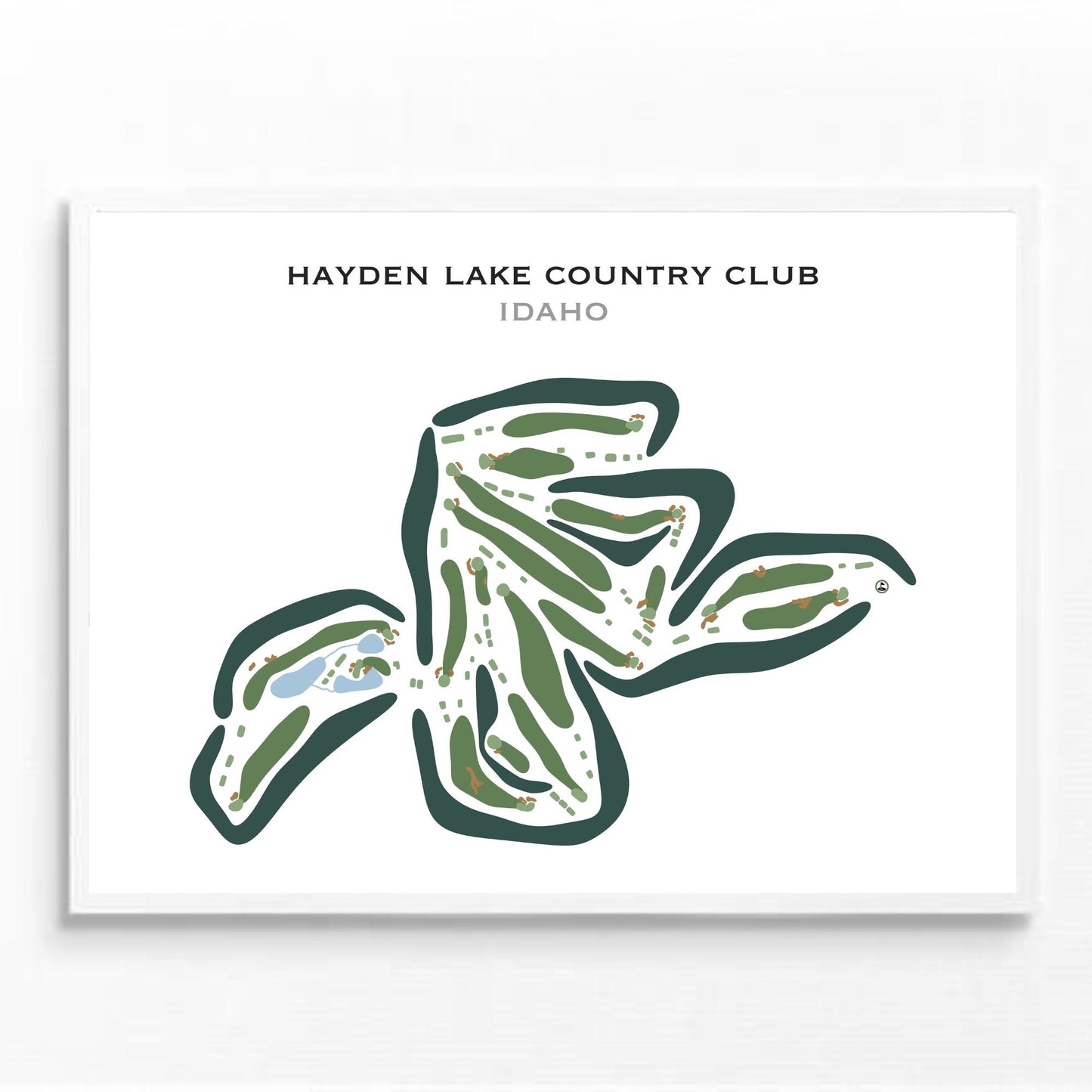 Hayden Lake Country Club, Idaho - Printed Golf Courses