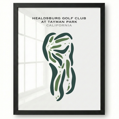 Healdsburg Golf Club at Tayman Park, California - Printed Golf Courses