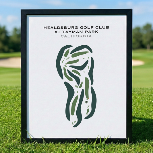 Healdsburg Golf Club at Tayman Park, California - Printed Golf Courses