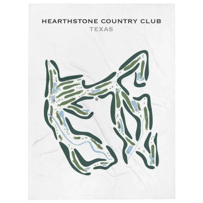 Hearthstone Country Club, Texas - Printed Golf Course