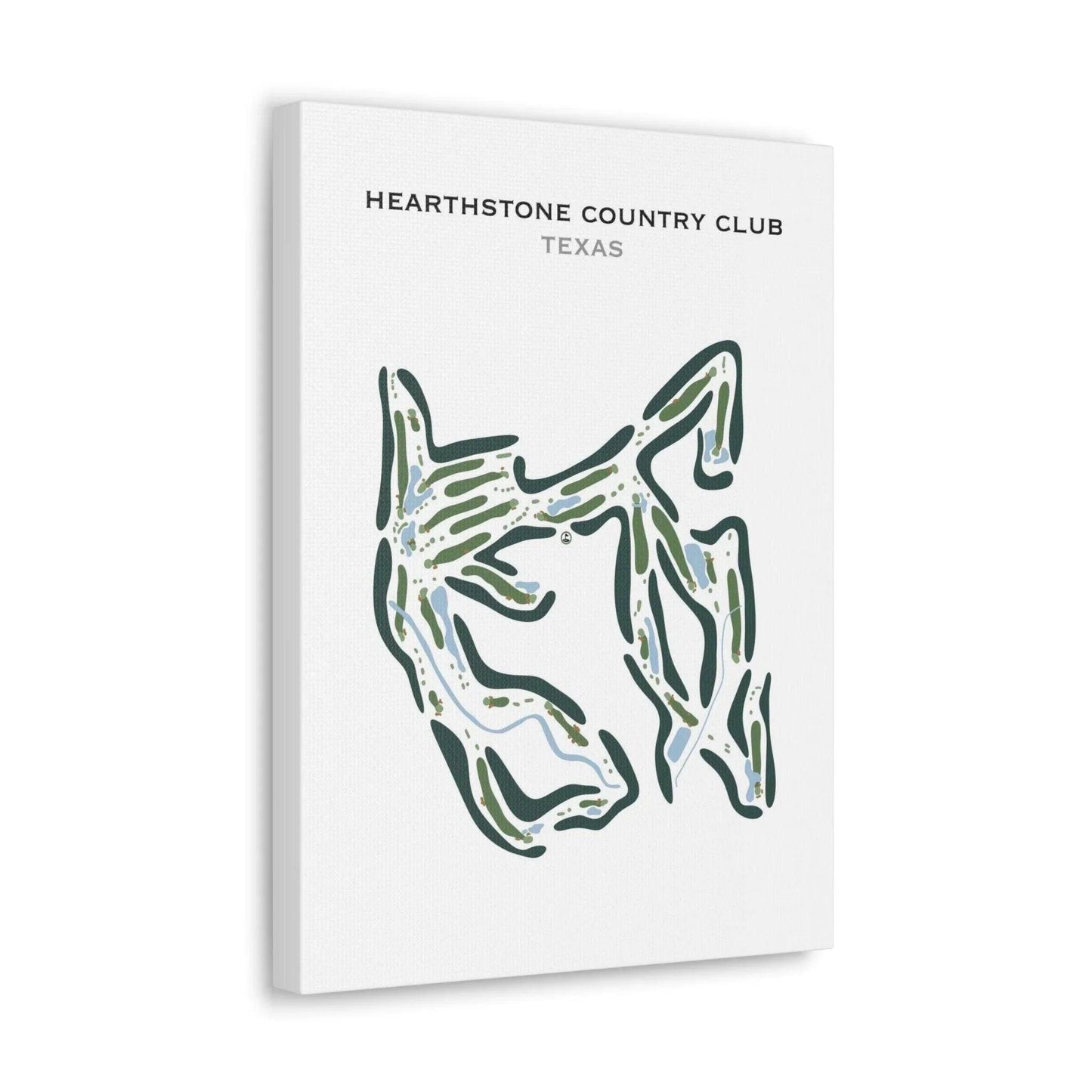 Hearthstone Country Club, Texas - Printed Golf Course
