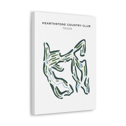 Hearthstone Country Club, Texas - Printed Golf Course