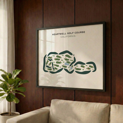 Heartwell Golf Course, California - Printed Golf Courses