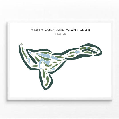 Heath Golf and Yacht Club, Texas - Printed Golf Courses