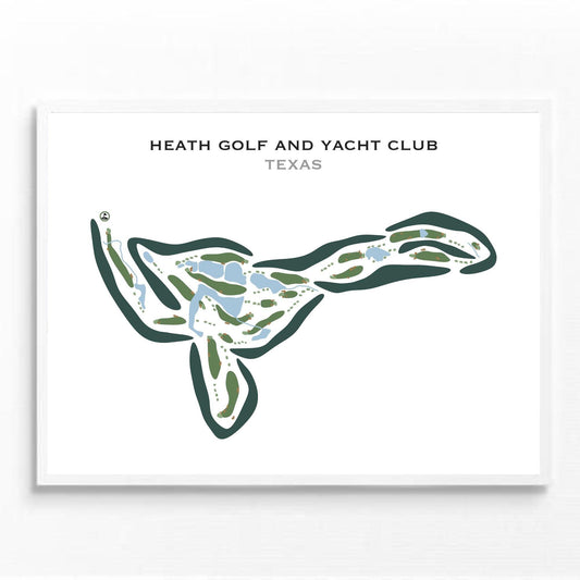 Heath Golf and Yacht Club, Texas - Printed Golf Courses