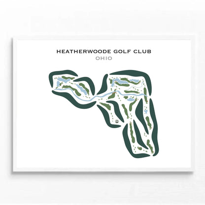 Heatherwoode Golf Club, Ohio - Printed Golf Courses