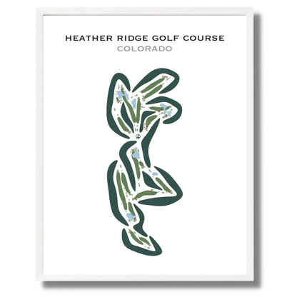 Heather Ridge Golf Course, Colorado - Printed Golf Courses