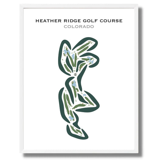 Heather Ridge Golf Course, Colorado - Printed Golf Courses